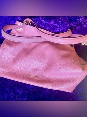 Michael Kors Raven Soft Pink Pebbled Leather Large Tote Shoulder Bag Handbag